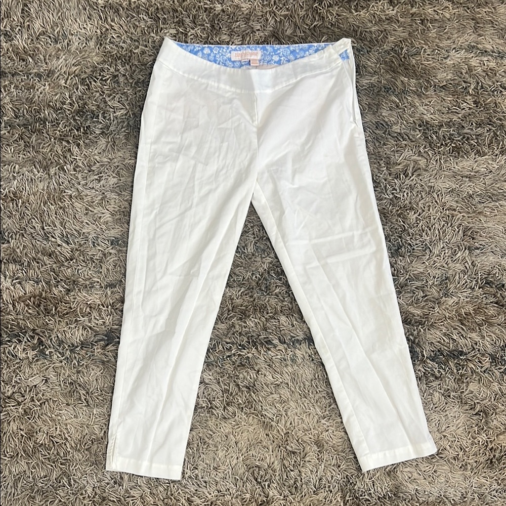 Tori Richard: Womens White Slim Fit Pants